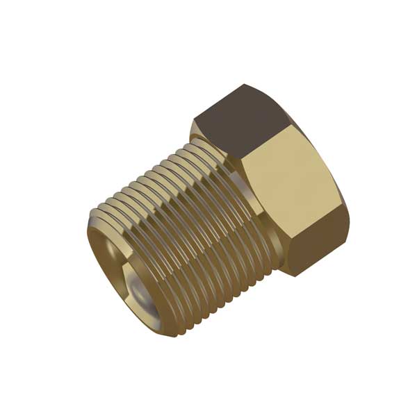 M10x1 ISO Type A Brass Male Fitting