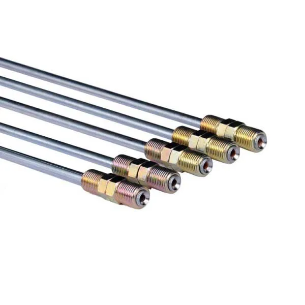 White Zinc Plated Steel Brake Line Preformed with Fittings
