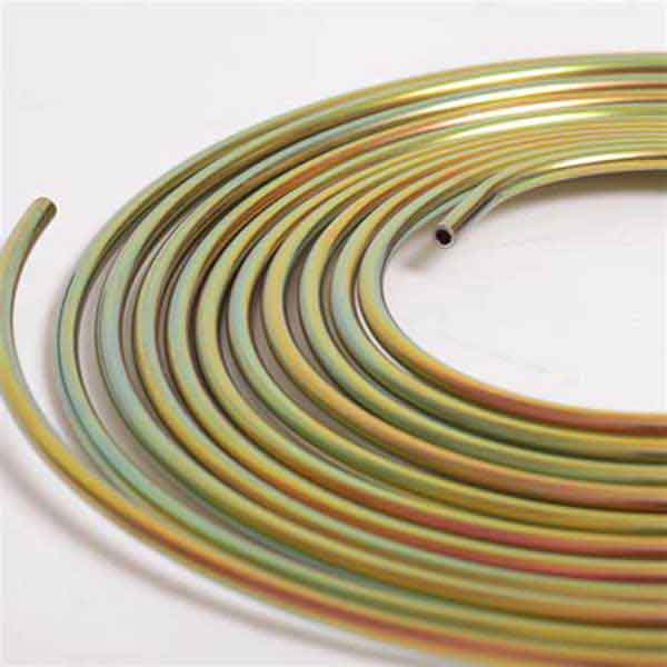 Steel Brake Line tubing coil yellow zinc plated