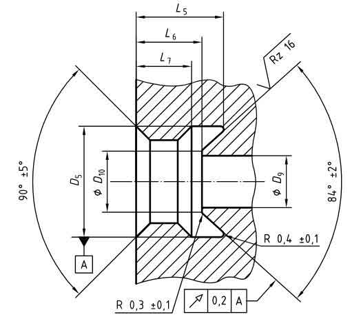 Type AS 1 tapped hole for double flare