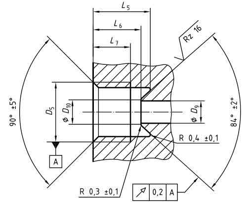 Type BS 1 tapped hole